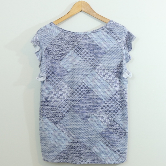 Cupio Knit Flutter Ruffle Sleeve Top - Picture 4 of 7